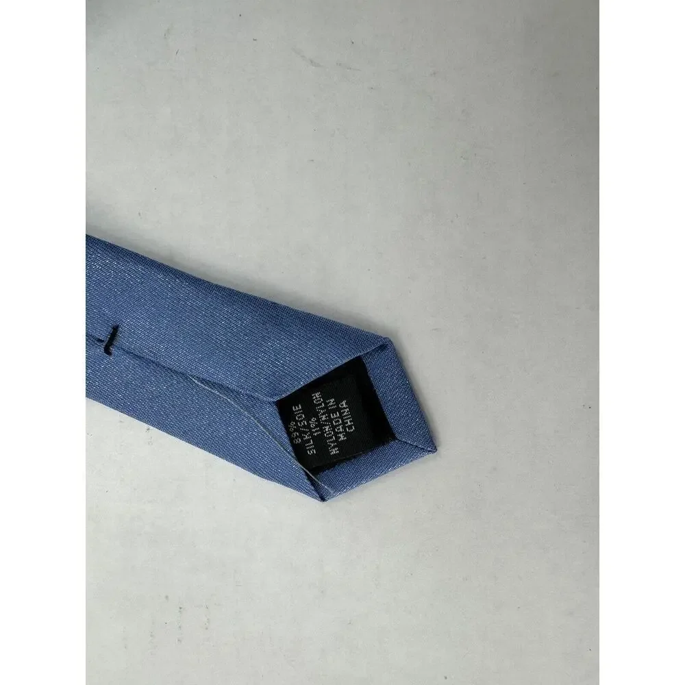 Calvin Klein Mens Tie Blue Iridescent Sparkle Silk Blend Formal Party​​​ - Picture 7 of 8